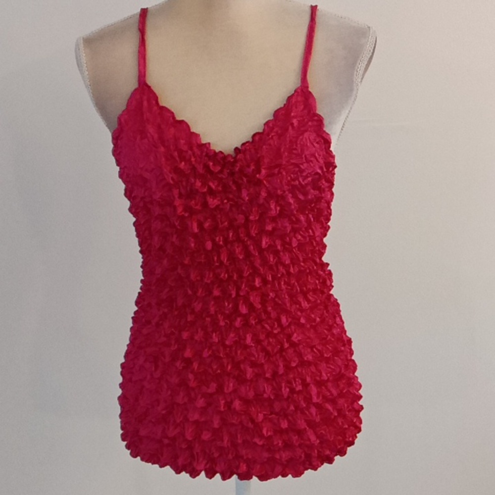 Large Hot Punch Ruched Tank